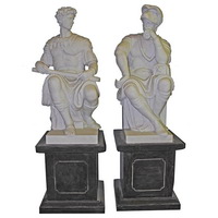 Old Roman marble statues